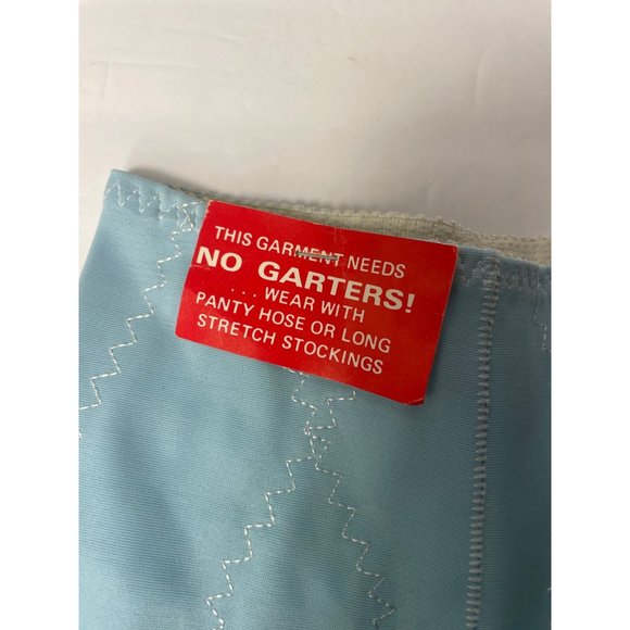 VINTAGE NYLON LYCRA SPANDEX blueGirdle SIZE S NOS sexy lingerie - Picture 3 of 6
